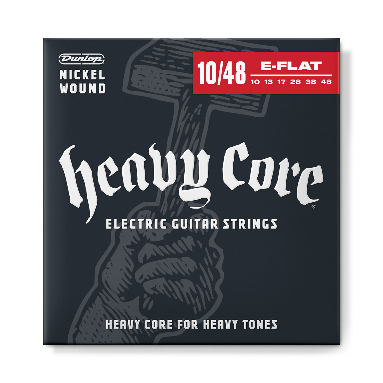 Cuerdas para guitarra eléctrica Dunlop DHCN1048 Heavy Core 10-48 - DHCN1048 CUERDAS GUITARRA ELECTRICA DUNLOP